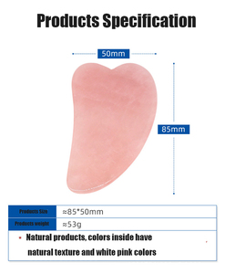 Strumento per Massaggio Facciale Gua <span class=keywords><strong>Sha</strong></span> in Cristallo di Quarzo Rosa Naturale Premium, Design a V, Nuovo Modello a Prezzo di Fabbrica - Product Image 6