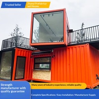 Maisons préfabriquées mobiles résidentielles en verre, modèle 3*6*2.8, grandes conteneurs ondulés ignifuges, Jiangsu Zhejiang Shanghai