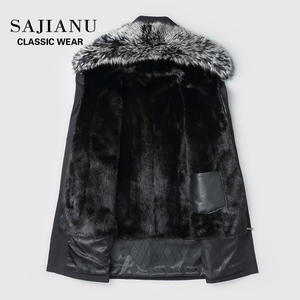 2025 חורף pike make mins של גברים פרווה גוף בינוני ארוך עם פרווה ברדס - Product Image 3