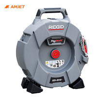 Machine de nettoyage de canalisations à entraînement par perceuse AMJET&RIDGID K9-204, pour tuyaux de 50 à 200 mm, déboucheur de tuyaux portable avec câble de 21,3 m pour la cuisine