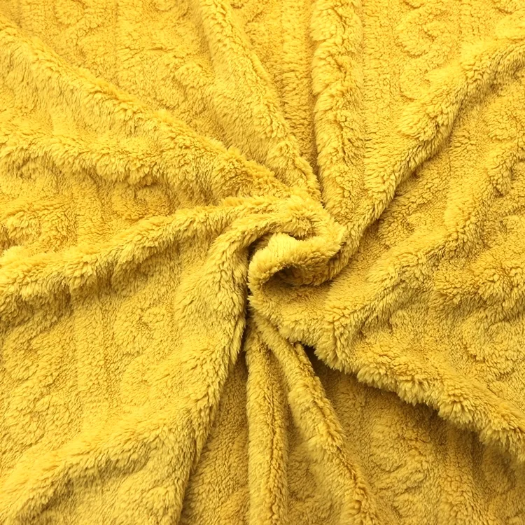 Jacquard शू Velveteen कपड़े बुनना कपड़ा Dobby ऊन Jacquard एम्बॉसफ़िल्टर हज्जाम बाथरोब के लिए शेरपा ऊन कपड़े कंबल परिधान