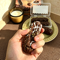 Jouet anti-stress en forme de barre de chocolat croustillante avec décorations grainées pour enfants et adultes – Cadeau de fête – Offre spéciale