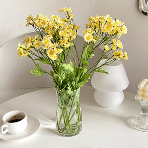 LUYI - Campanella a vento con fiori di giglio <span class=keywords><strong>della</strong></span> valle a stelo lungo, fiori artificiali, composizione floreale artificiale per la casa, soggiorno, sala da pranzo - Product Image 2
