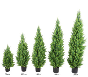 ต้นซีดาร์เทียมทรงกรวยต้นไม้ต้นไซเปรสเทียมต้นสนไหมขนาดเล็กสำหรับในร่มกลางแจ้ง - Product Image 4