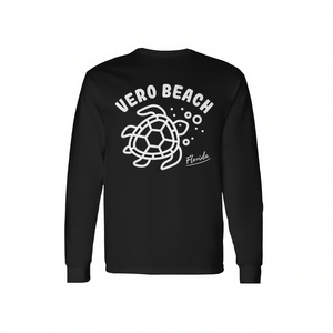 T-shirt à manches longues avec tortue de mer de Vero Beach, Floride, cadeau souvenir - Product Image 2