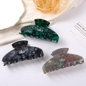 Pinza per Capelli Stile Coreano Standard in Acetato e Acrilico per Donna, Fermaglio a Squalo per Nuca - Product Image 1