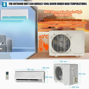 Système de climatisation solaire Sunyoung Skillful 100% Grid 12000-24000 BTU, économie d'énergie, certifié CE, 48V-9K 12K 18K 24K AC - Product Image 2