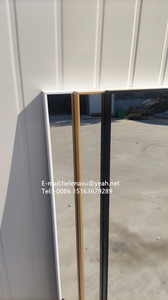 <span class=keywords><strong>Specchio</strong></span> rettangolare nero con struttura in metallo pende rettangolari orizzontali o verticali specchi da parete per soggiorno camera da letto - Product Image 2