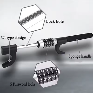 Véhicule universel Camion Golf Cart 5 Combinaison numérique <span class=keywords><strong>Barre</strong></span> <span class=keywords><strong>antivol</strong></span> Serrure de volant de voiture - Product Image 3