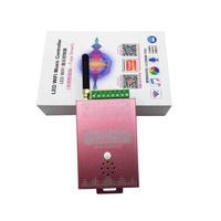 Contrôleur de spectre musical Tuya Wifi SPI DC5V-24V 2048 pixels Écran de panneau LC2000B pour DMX512 WS2812 Bande LED numérique RGB