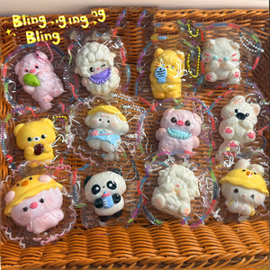Non NOUVEAU Série Animaux Mignons en Silicone, Texture Crème Collante Ultra Douce, Anti-Stress, Cadeau Unisexe 14+ pour le Bureau et le Divertissement - Product Image 2