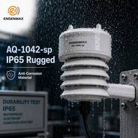 Anémomètre à ultrasons Modbus RTU, capteurs thermo-hygromètres, plage de température -40~60°C, vitesse du vent 0-40 m/s, 0,1 m/s