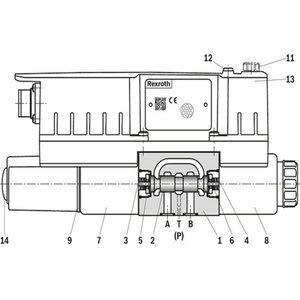 Rexroth Proportional Directional Valve 4WREE6E32 3X <b>V</b> 24A1 60 L Min 315 <b>Bar</b> 1/2 In Port - Product Image 2