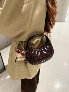 2026 New Embroider Underarm <b>Bag</b> Pu Leather Crossbody <b>Bag</b> Custom Fashion Vintage Lady Portable Shoulder <b>Bag</b> with Flowers - Product Image 4