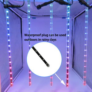 E-top lampu tabung salju <span class=keywords><strong>Led</strong></span> DC 12V, lampu tabung Meteor RGB lanskap panjang 0.5 Meter DC 12V 3D 30 piksel - Product Image 4