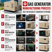 Groupe électrogène diesel triphasé silencieux 100KVA 200KVA 50Hz avec surveillance intelligente, refroidissement par eau, certifié ISO9001, garantie 2 ans