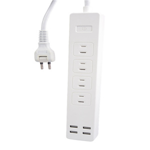 Nhà máy nóng bán PSE chứng nhận <span class=keywords><strong>4</strong></span> Outlet JP USB Power Strip 1.5m dây mở rộng ổ cắm điện Strip USB - Product Image 1