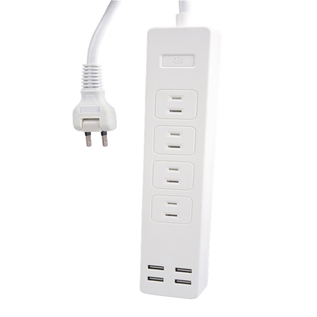 Factory Hot Sale PSE Certification 4 Outlet JP Usb Power Strip 1.5m Cord Extension Socket Power Strip Usb