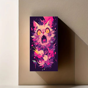 <span class=keywords><strong>Pintura</strong></span> de Diamantes de Gato Gritando, Acrílico 5D, Acrílico, Creativo, Decoración del Hogar, Tamaño Grande, 40x70cm, 1 Unidad - Product Image 2