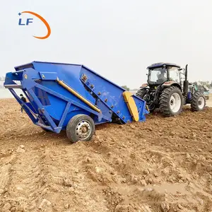 Đất nông nghiệp đá chọn máy trực tiếp máy kéo knapsack Rock picker Land đá thanh toán bù trừ máy