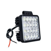 Luz de Conducción Cuadrada para Automóvil 12-36V 60W, Focos LED para Automóviles, Luz de Trabajo para Conducción Todoterreno