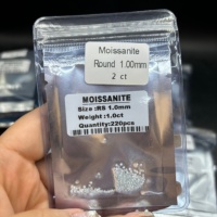 Moissanite en vrac en gros 0,8-3 mm DEF VVS taille brillant, pierres précieuses incolores blanc pur pour sertissage micro-pavé et fabrication de bijoux
