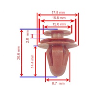Panneau de garniture latérale de voiture, Clips de cargaison adaptés à Toyota, pour intérieur de la porte