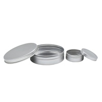 Leere Aluminiumdose 60ml rundes Kosmetikglas aus Metall mit Druckdeckeln 10g 15g 25g 30g 40g 80g 100g 180g 200g 300g