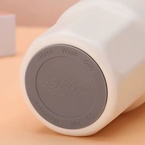 Eco Friendly Reusable Stainless Steel <b>Coffee</b> Travel Mug | Powder Coated Vacuum Tumbler with Handle Strap for Corporate Branding - Product Image 2
