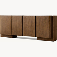 Commode en bois massif de chêne, style moderne et luxueux, pour chambre à coucher, salon et hôtel