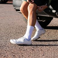 Chaussettes de sport tricotées pour hommes Chaussettes de cyclisme Outdoor Crew Custom
