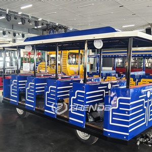 รถไฟฟ้าในสวนสนุก สถานที่ท่องเที่ยว รถไฟไร้รางแบบใช้แบตเตอรี่ รถเที่ยวชมสถานที่แบบคลาสสิก - Product Image 6