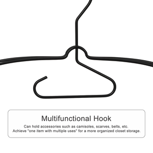 Nouvelle <span class=keywords><strong>Cintre</strong></span> Métallique Tendance Multifonction Antidérapante avec Revêtement Poudré pour Présentation de Vêtements - Product Image 5