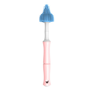 Manufacturer Wholesale 360-Degree Silicone <strong>Bottle</strong> <strong>Brush</strong> Set Baby <strong>Bottle</strong> Water Cup Cleaner Nipple Food Grade Cleaning <strong>Brushes</strong> - Product Image 6