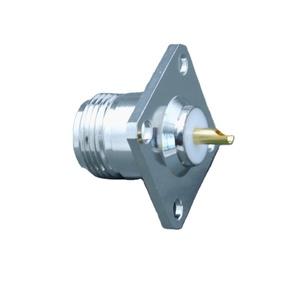 Connecteur Coaxial RF à bride <span class=keywords><strong>Jack</strong></span> <span class=keywords><strong>femelle</strong></span> 25.4mm hq 4 trous, support avec récepteur/terminateur - Product Image 3