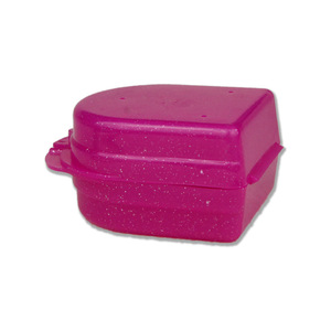 Portable Plastic <b>Denture</b> Case Sparkly Design For <b>Denture</b> Cleaning And Care 23g Multi Color Options - Product Image 3
