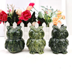 Estatua <span class=keywords><strong>de</strong></span> Cristal Natural al por Mayor, Búho <span class=keywords><strong>de</strong></span> <span class=keywords><strong>Jade</strong></span> Xiuyan, Artesanía, Tallados <span class=keywords><strong>de</strong></span> Animales, Adorno <span class=keywords><strong>de</strong></span> Jardín, <span class=keywords><strong>Piedra</strong></span> Pulida para Decoración - Product Image 2