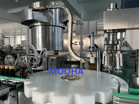 Machine de remplissage et de bouchage automatique de liquides 10 ml, ligne de remplissage et de bouchage monobloc pour bouteilles, machine de remplissage de sirop liquide