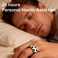 Fournisseur en gros d'anneaux intelligents, anneau de suivi d'activité, longue durée de vie de la batterie, acier inoxydable, navigation GPS, étanche IP68, contrôle par application