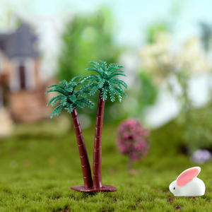Plante de verdure artificielle miniature cocotier modèle décoration bricolage bâtiment diorama <span class=keywords><strong>bac</strong></span> <span class=keywords><strong>à</strong></span> <span class=keywords><strong>sable</strong></span> gâteau Topper paysage - Product Image 2