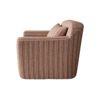 Fauteuil de salon moderne à un siège pour la maison, fauteuil rectangulaire en tissu avec rembourrage en éponge à compression sous vide pour le salon