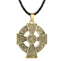 Semplice Collana Donne Armeno Boho Croce Collana Solare Celtics Degli Uomini Dei Monili Druid Amuleto Del Pendente Della Collana Collier