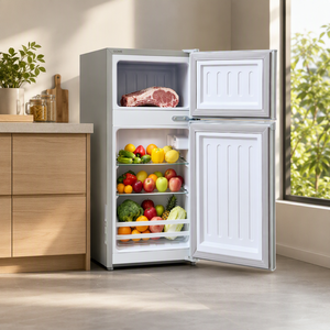 Refrigerador GOME <span class=keywords><strong>de</strong></span> 78L, Mini, Doble Puerta, Autodescongelante, Clase <span class=keywords><strong>de</strong></span> Ahorro Energético, <span class=keywords><strong>Bajo</strong></span> <span class=keywords><strong>Consumo</strong></span>, Refrigerador Pequeño, Congelador para Dormitorio - Product Image 6