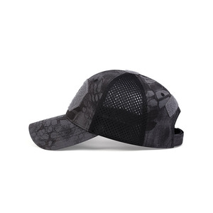 Cappellino da Baseball Tattico con Patch Teschio Punisher, Camouflage, Rete Traspirante, Visiera Curva, Regolabile, per Sport all'Aperto e Protezione Solare - Product Image 3