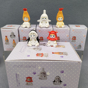 <span class=keywords><strong>Serie</strong></span> Completa 24 Stili Mofusands Blind Box: Giocattoli Mini Figure in PVC Gatto Hamburger, Gatto Squalo, Gatto Gamberetto Fritto - Scatola a Sorpresa per Bambini - Product Image 4