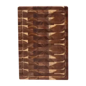 Tábua de corte de grão de madeira acácia, placa de corte premium de acácia