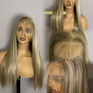 Perruque synthétique Lace Front avec mèches Ombré, ondulations souples, résistante à la chaleur, pour femmes noires, usage quotidien - Product Image 4