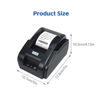 Imprimante thermique YHD-58C de billet de point de vente USB Bluetooth Imprimante thermique directe de bureau de 2 pouces 58mm