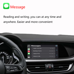 Apple CarPlay inalámbrico y Android Auto para <span class=keywords><strong>Alfa</strong></span> <span class=keywords><strong>Romeo</strong></span> <span class=keywords><strong>Stelvio</strong></span> <span class=keywords><strong>2018</strong></span> Mirror Link AirPlay Plug Play Radio Detector de radar integrado - Product Image 6