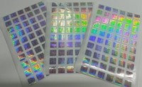 Autocollant adhésif en vinyle PVC imprimé UV personnalisé, étiquette holographique de sécurité laser VOID, anti-effraction, pour l'emballage et la fermeture, hologramme 3D